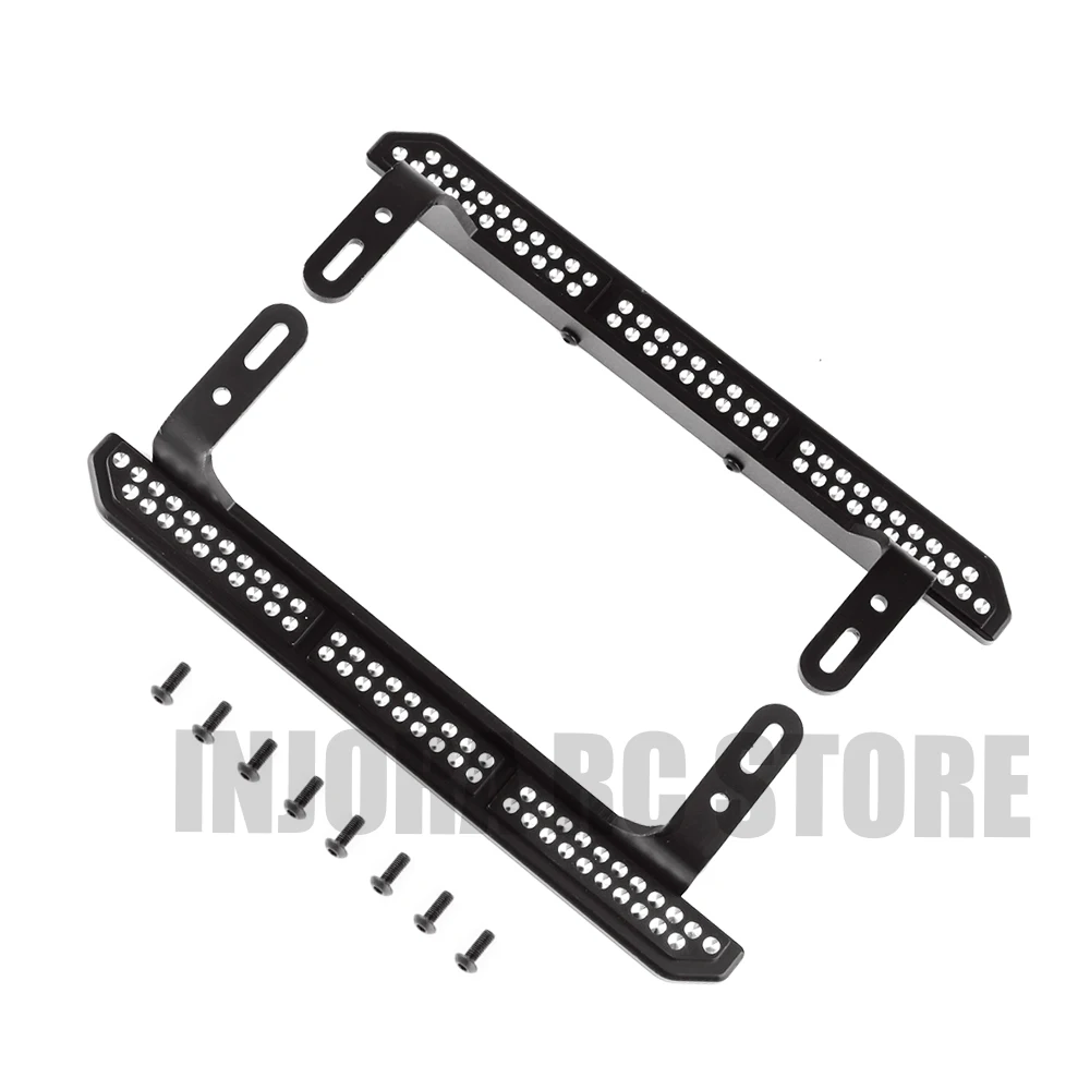 

2 шт. металлические черные боковые педали рок Ползунки с винтами для 1/10 весы RC Гусеничный TRX-4 Запчасти для обновления