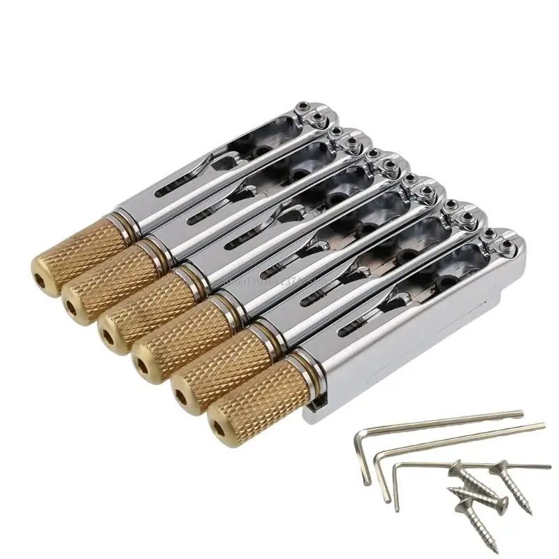 Individual Single Fixed Bridge Zinc Alloy 6 String Guitar Fixed Bridge