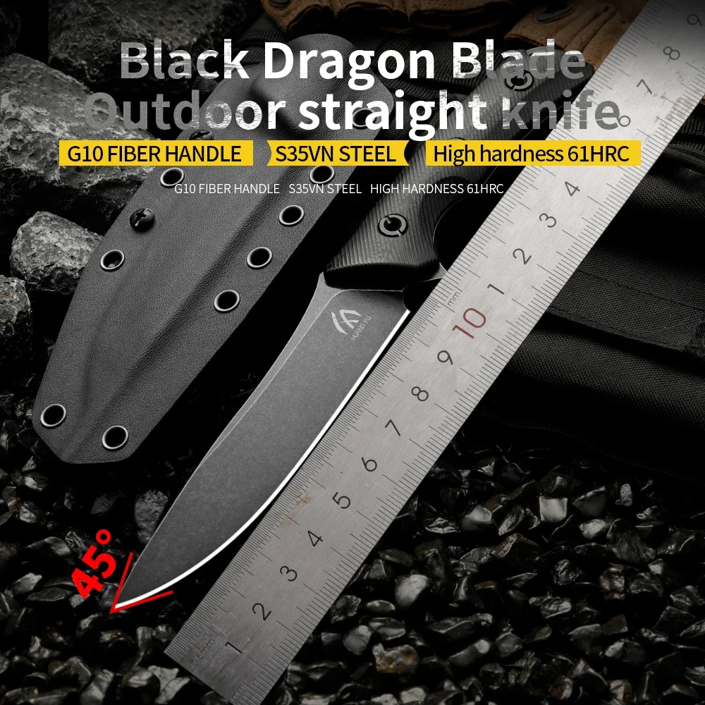 High quality multifunctional fixed blade - outdoor camping, rescue, and emergency survival knife, men\'s gift