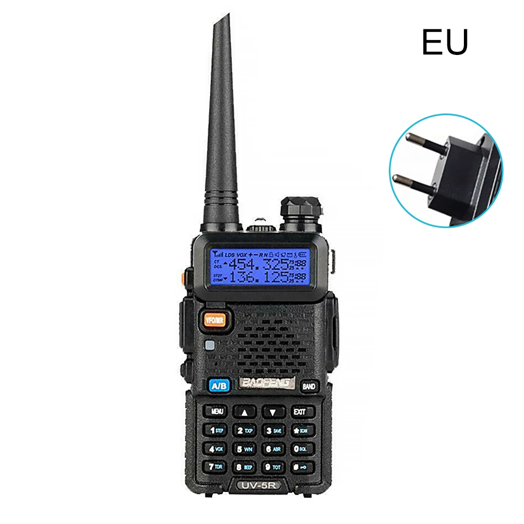 Walkie Talkie LCD Display Two-Way Radio Interphone with Bracket EU Plug