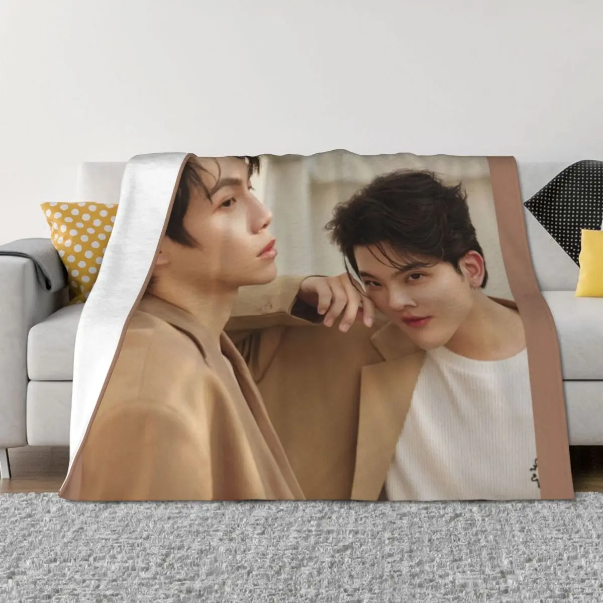 

First Khaotung Only Friends BL SERIES thai  thailand gmmtv bl series Throw Blanket Heavy Weighted Blankets