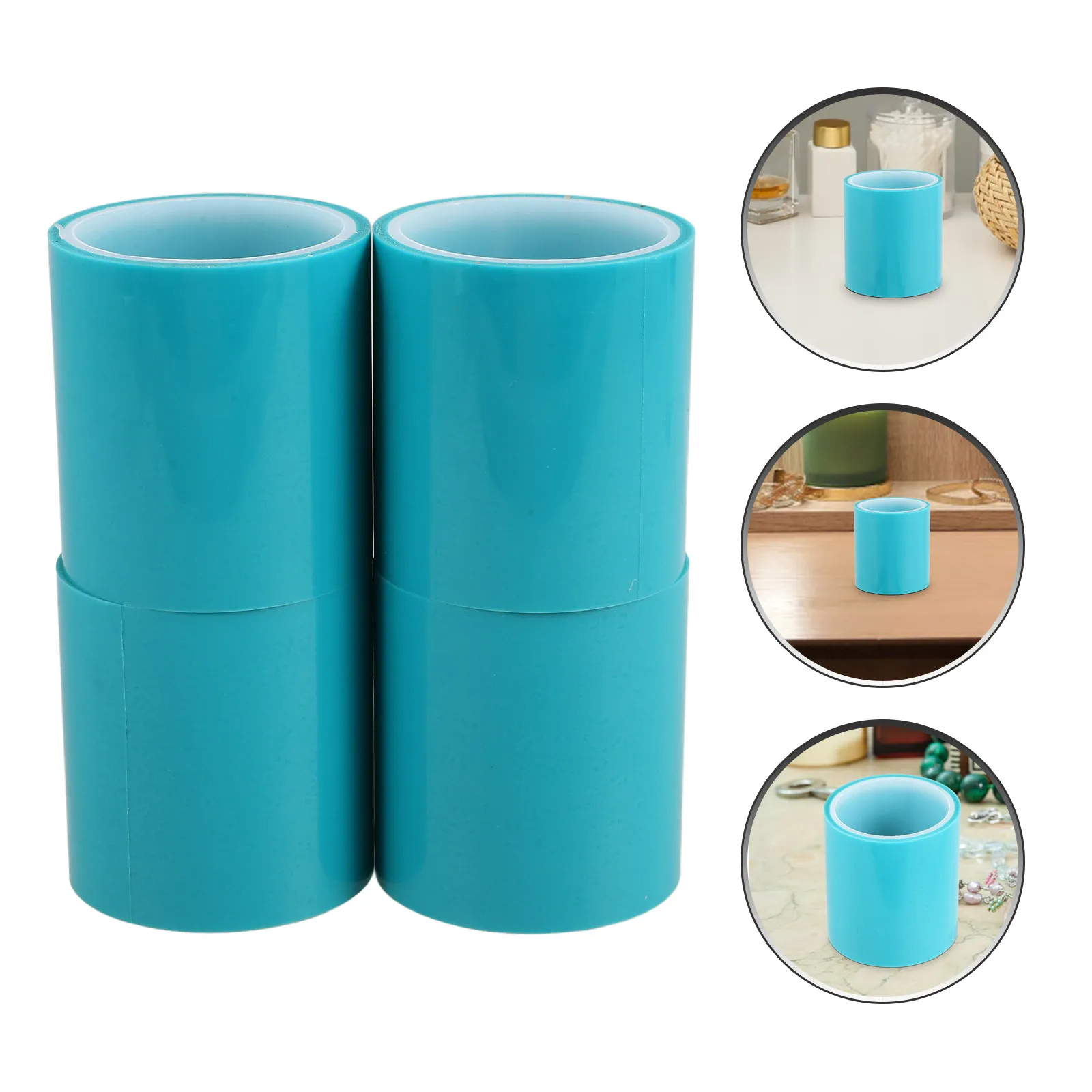

4 Rolls Traceless High Temperature Resistant DIY Tape Strong Pet Protective Seamless Tape for Electronics Jewelry Epoxy Resin