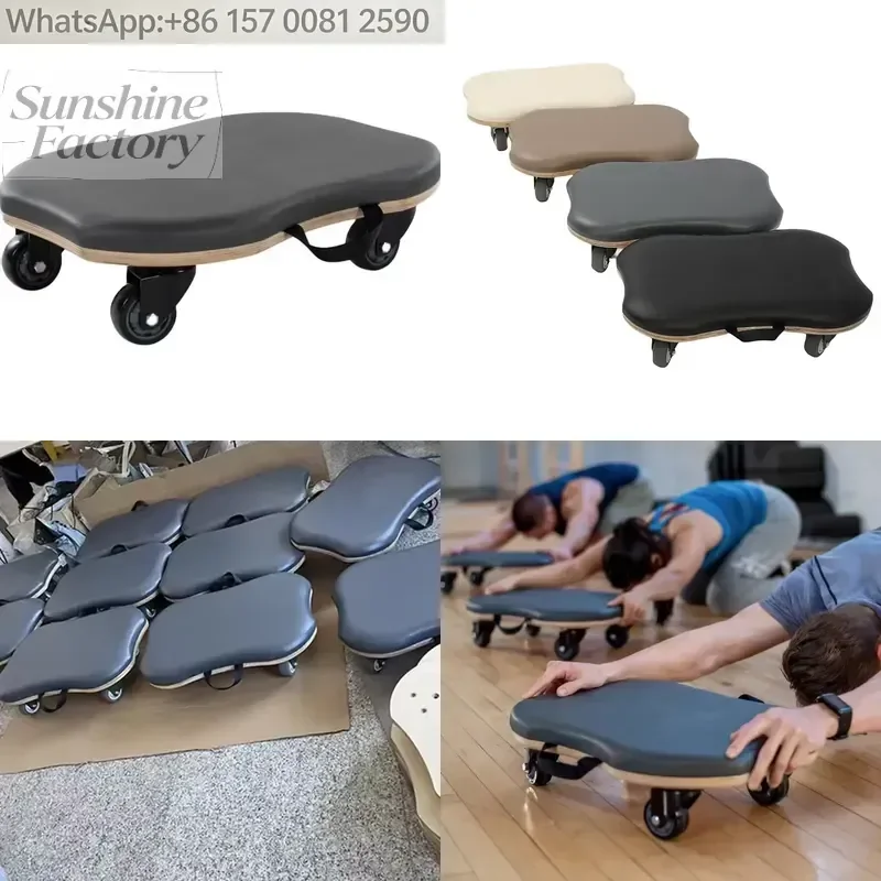 Selfcipline Pilates Studio Orbit Figure Roller Balance Board Core Workout Comfortable Padded Surface Microfiber Leather
