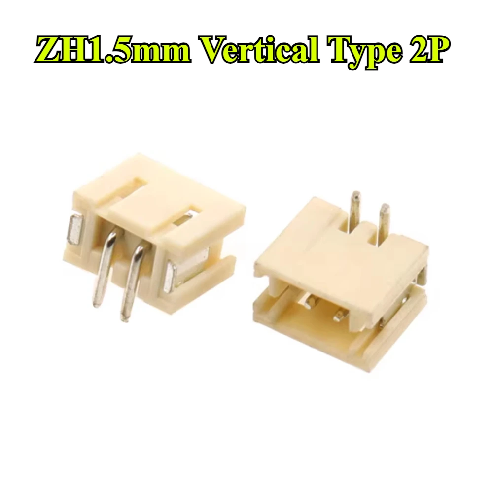 100/500Pcs/lot ZH1.5mm Vertical Type Patch Socket 2P/3P/4P/5P/6P/7P/8P/9P/10P Pin SMD Vertical Type Needle Socket Connector