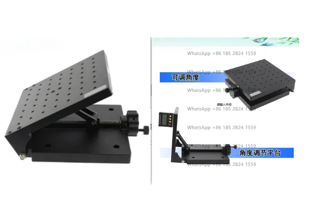 

Manual tilt table Angle adjustment table Inclination table Perforated base Load 60kg Size 200 300mm