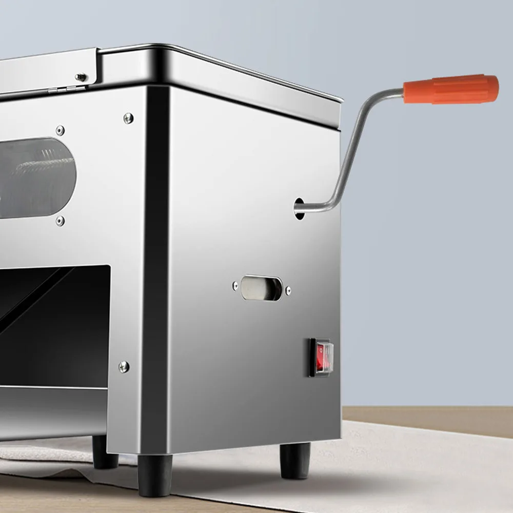 ماكينة تقطيع اللحوم الأوتوماتيكية الكهربائية ماكينة تقطيع اللحوم التجارية من الفولاذ المقاوم للصدأ ماكينة تقطيع البطاطس والخضروات