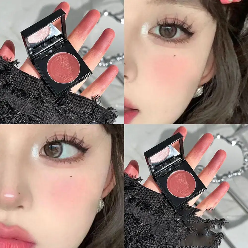 Girl Blush Monochrome Powder Blusher Cream Makeup Blush Cheek Cream Rouge Cheek Palette Blush Makeup Contour Blusher Cosmet F1n1