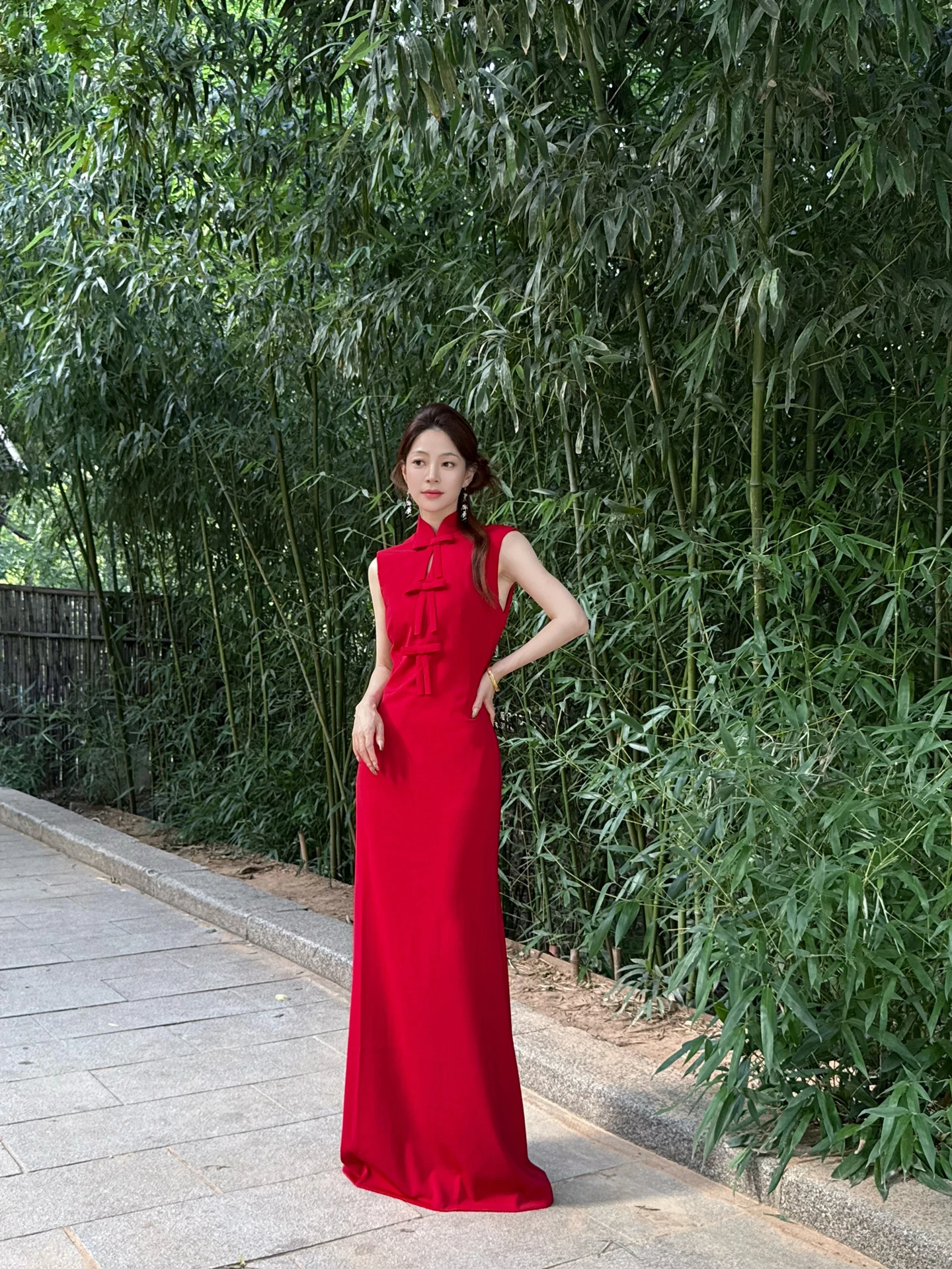 

Элегантное китайское свадебное платье с длинной юбкой А-силуэта, высокой талией и молнией, для помолвки и торжественных мероприятий