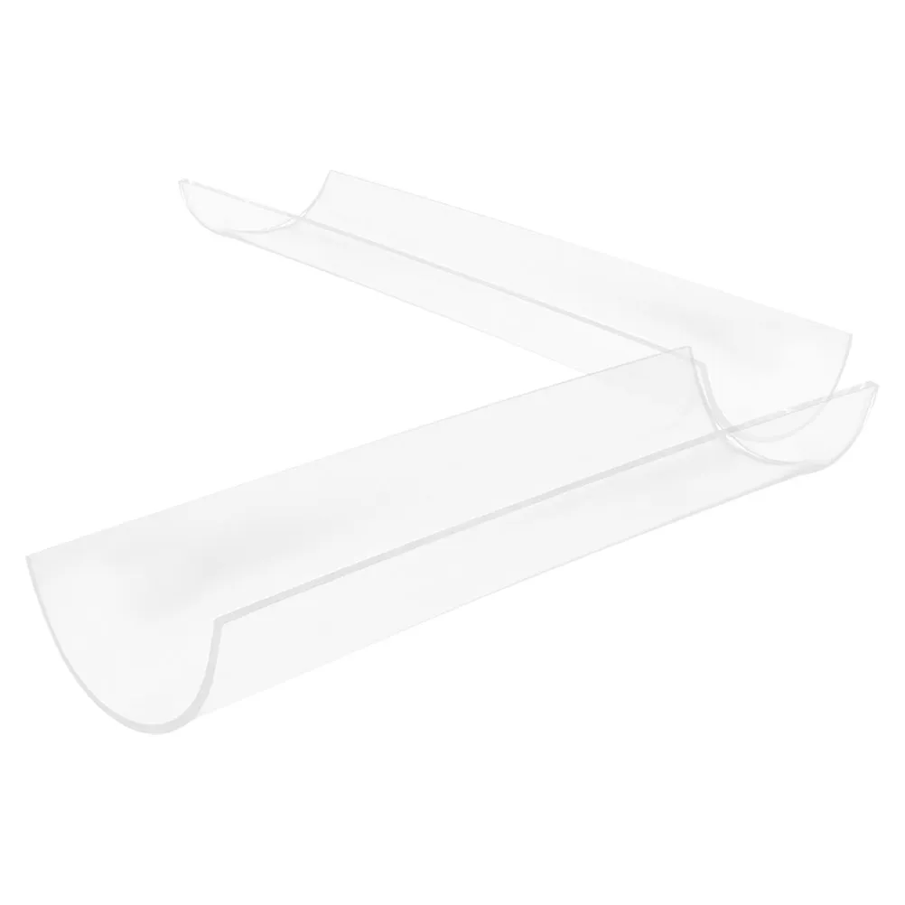 2Pcs Acrylic U-Shaped Cake Roll Setter Transparent Baking Mold for Swiss Rolls Easy Demoulding Home Bakery Dessert Making Tool