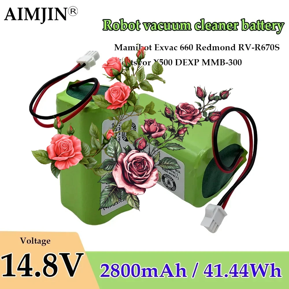 

for Conga Excellence 990 1090 Ecovacs Deebot N79S N79 DN622 Eufy Robovac 11 11S 12 35C X500 Li-ion Battery 4S1P 14.4V 2800mAh