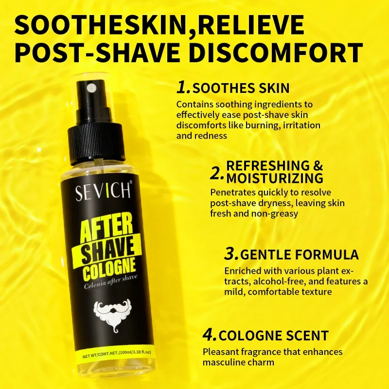 Non-irritating Shaving Gel For Men Moisturizing Cologne After Shave Spray Soften Sideburn Beard Shaving Cream Beard Care Tools view 6