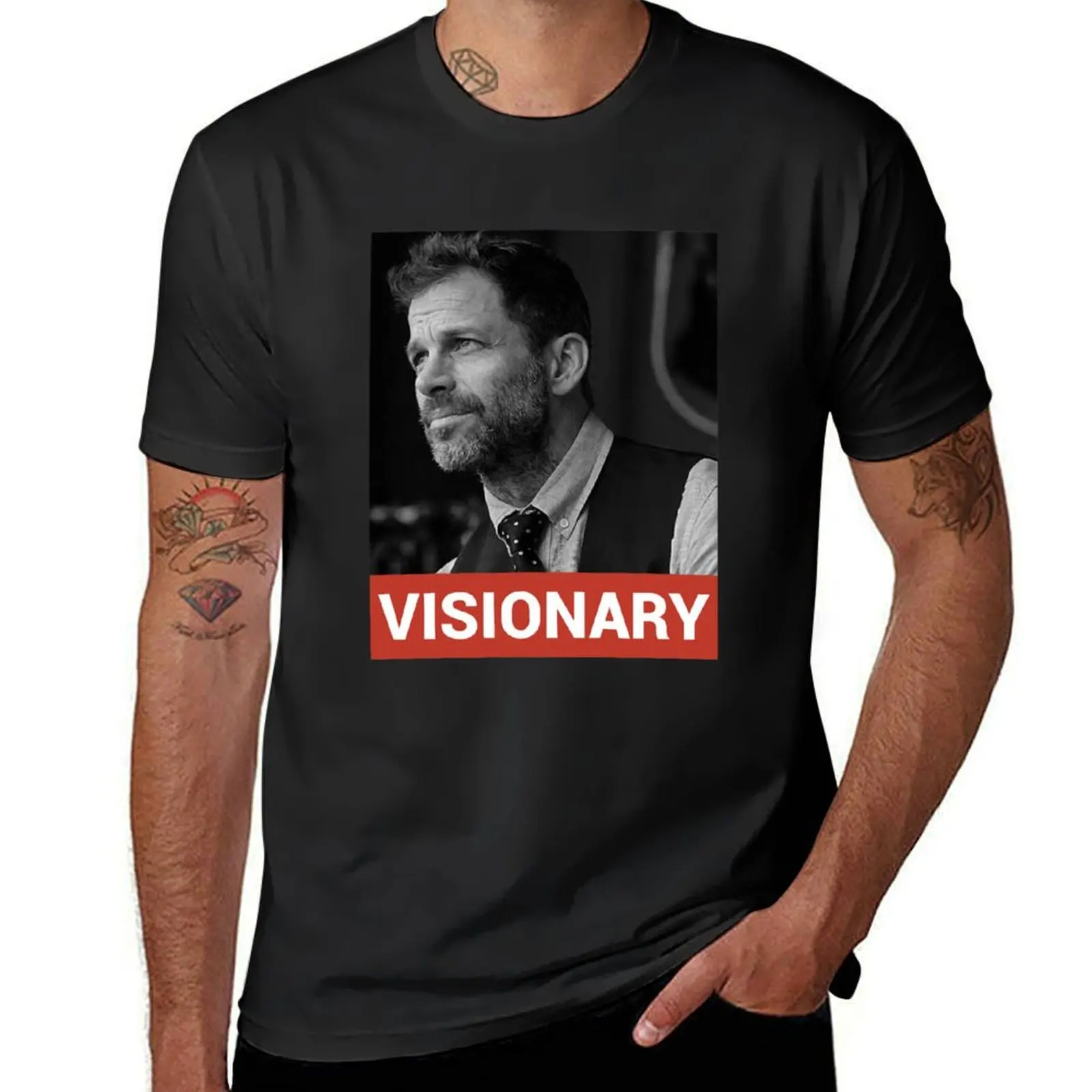 

Visionary Zack Snyder T-Shirt sports fans summer tops plus sizes black t shirts for men