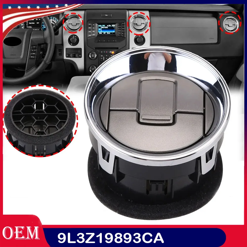 

AC Heater Air Outlet Dashboard Vent Louvre 9L3Z19893CA Compatible for 2009-2014 Ford F150