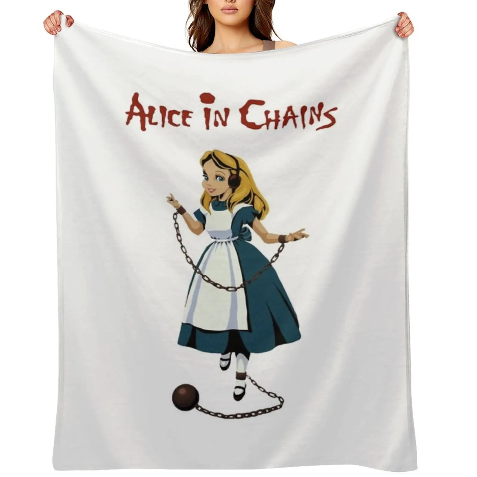 

Gift For Men Alice Got Chained Throw Blanket Hairys Flannels Thermals For Travel Decorative Sofa Blankets