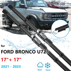 For Ford Bronco U725 2021 2022 2023 Front Frameless Wiper Blades Window Windshield Windscraeen Brushes Car Cleaning Accessories