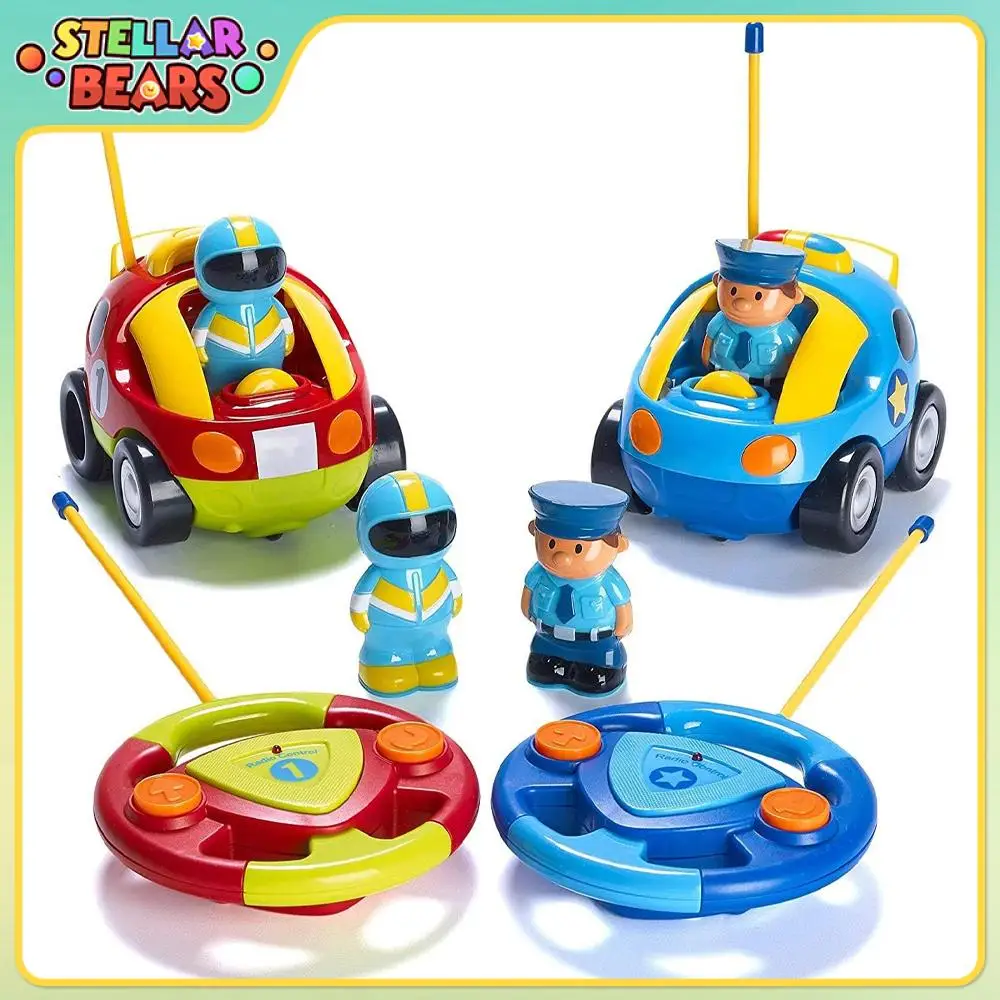 

Cartoon Remote Control Car with Light & Music Parent-Child Interactive Toy Competitive Vehicle Dinosaur RC Racing Cars Boys Gift