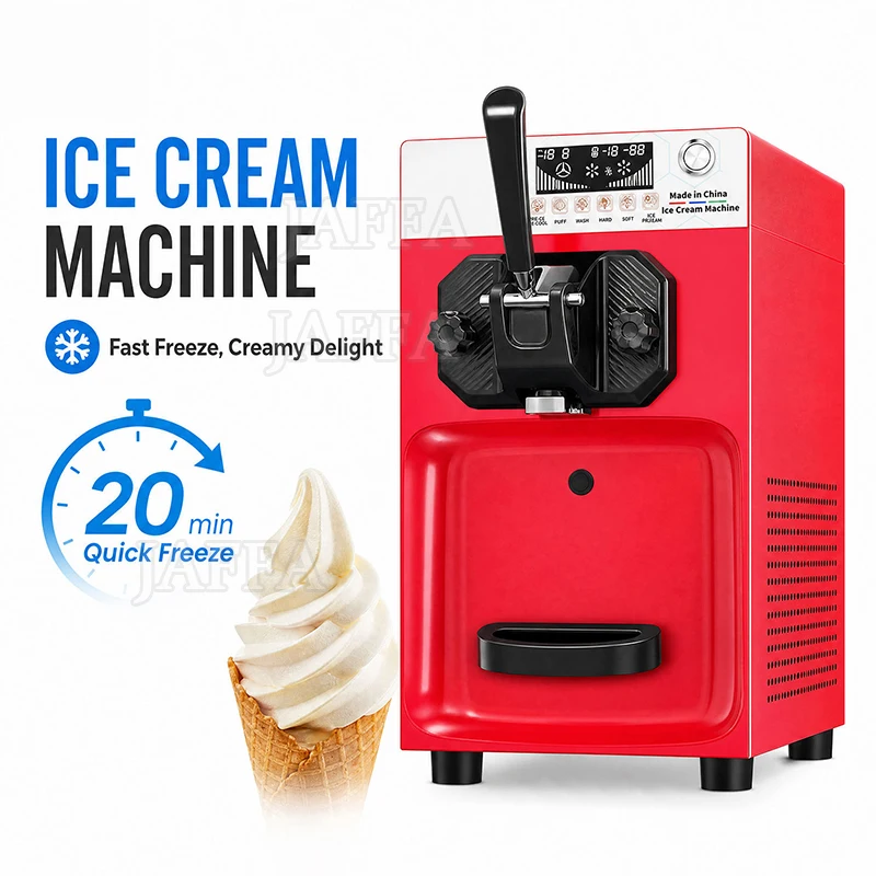 Including Tariffs Ice Cream Factory Wholesale Table Top 1 Flavor Automatic Soft Serve Commercial Ice Cream Maker Machine