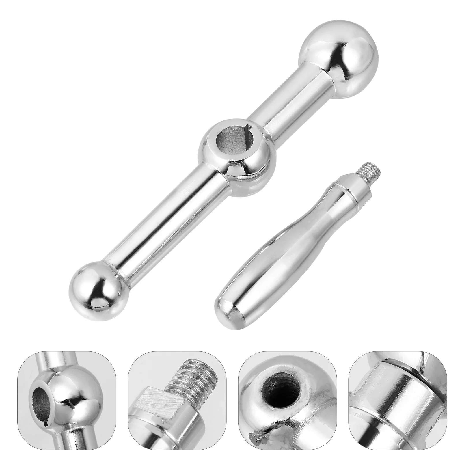 

1Pcs Three Ball Crank Handle Iron Milling Machine Table Handle for Worktable Easy Installation High Hardness Durable