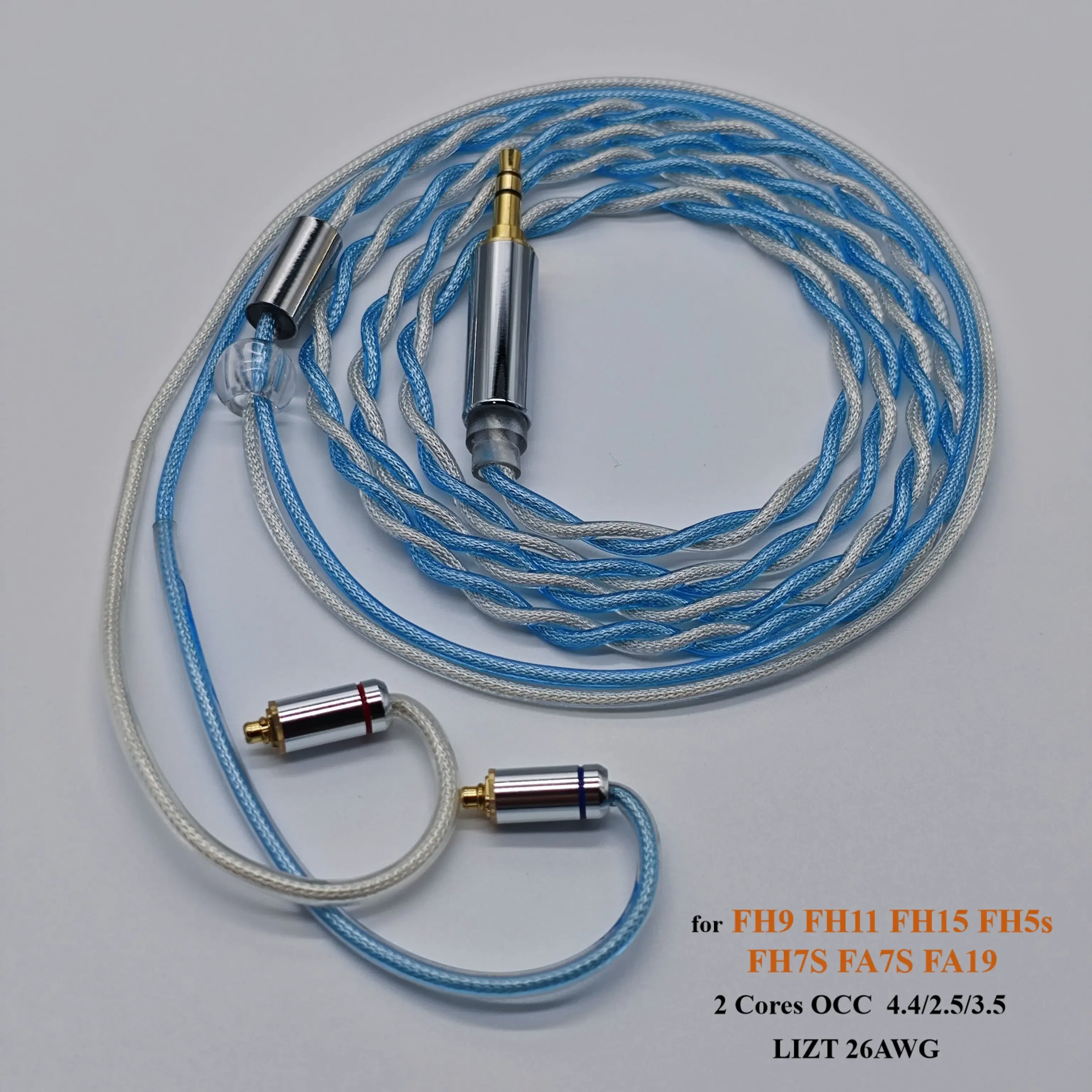 

Silver Plating Upgrade Cable for FH9, FH11, FH15, FH5s, FH7S, FA7S, FA19, 4.4 Balance, 3.5, 2.5, 2 Cores