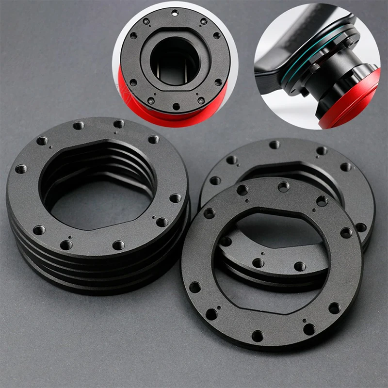 

Алюминиевая адаптерная пластина с ЧПУ для Fanatec QR1/QR2, расстояние между отверстиями 70 мм, для прямого крепления сторонних рулей