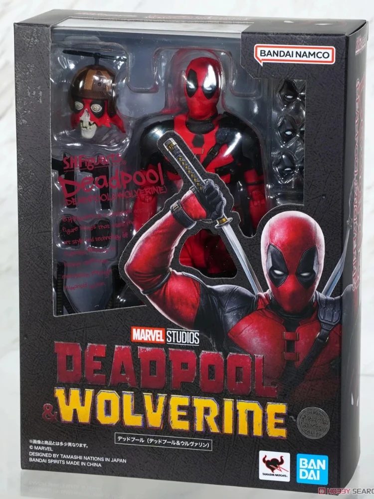 Disponibile originale Bandai SHFiguarts SHF Deadpool & Wolverine Movie Deadpool Animazione Action Figure Toy Gift Model Collection