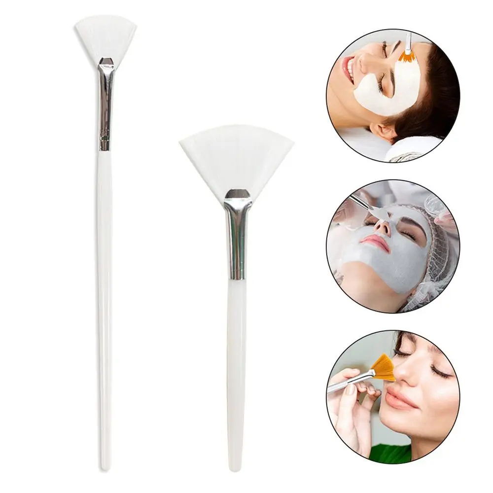 Face Mask Brush Fan Shape Soft Hair Facial Cleansing Skin Care Blend Foundation Applicator Concealer Brush Beauty Makeup Tool