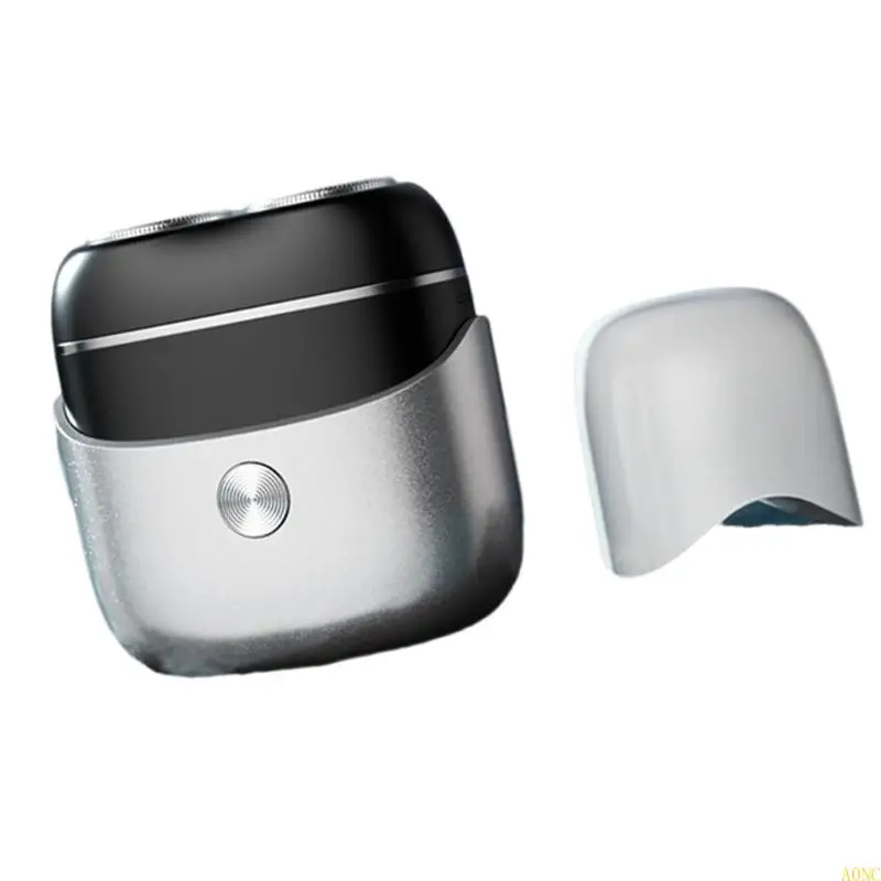 Портативный миниатюрный миниатюрный миниатюр A0NC для мужчин с USB -зарядкой бороды триммер