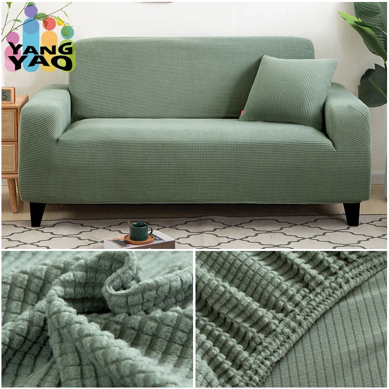 

Sofa Cover for Living Room Thick Elastic Polar Fleece Cover for Sofa Couch Armchair 1/2/3/4 Seat L Shaped Corner Sofa Cover