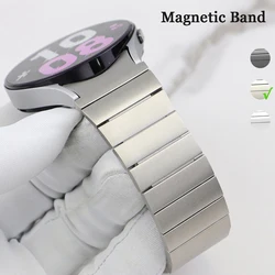 Magnetic Stainless Steel Strap For Samsung Galaxy Watch 6/4 Classic 47 46mm 43 42mm 5Pro 45mm Metal band for Watch 4/5/6 44 40mm