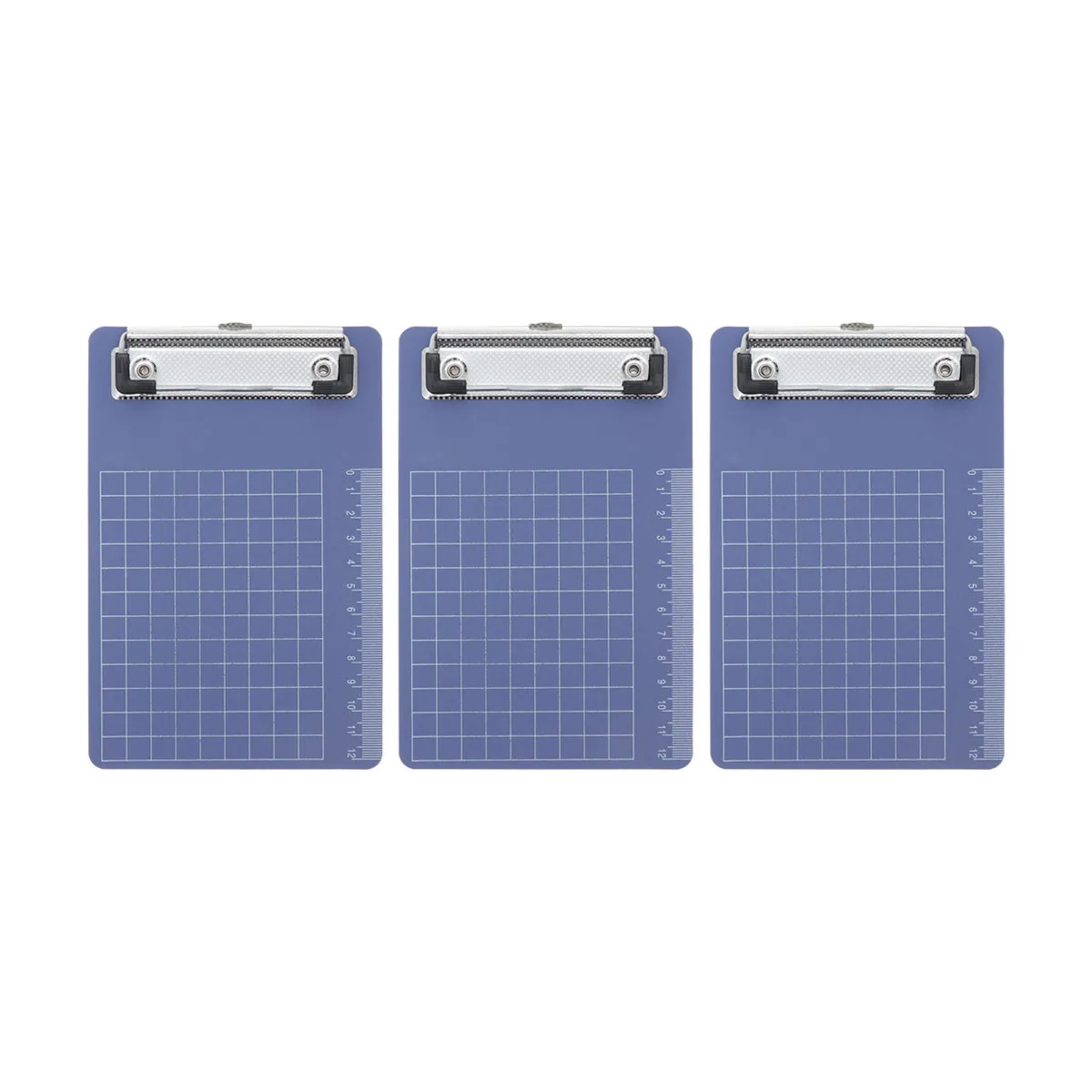 

Набор из 3 пластиковых держателей для бумаги формата А6, синие, легкие, с гладкими закругленными углами, для офиса