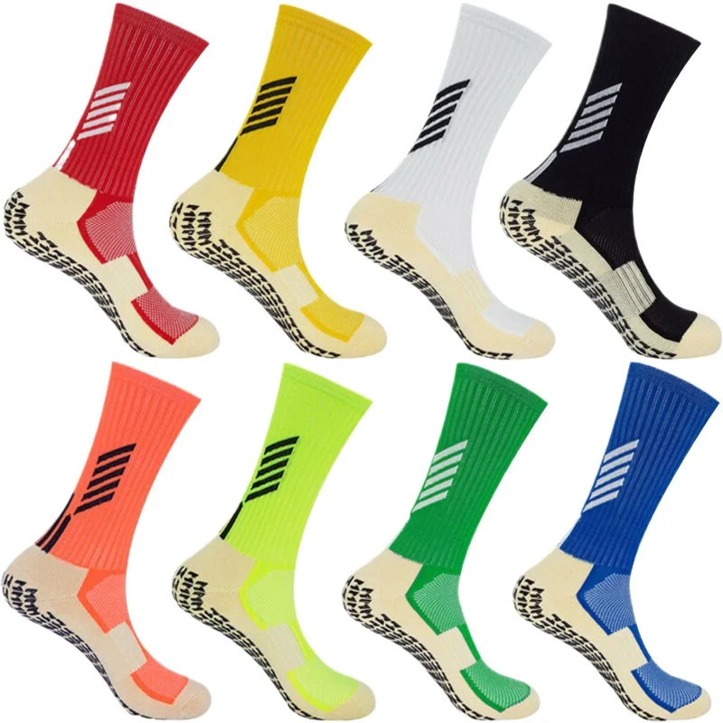 

2024 Adults Anti Socks Slip Soccer Kids High Quality Athletic Sports Grip Sock Non Slip Football Basketball Hockey Socks Unisex