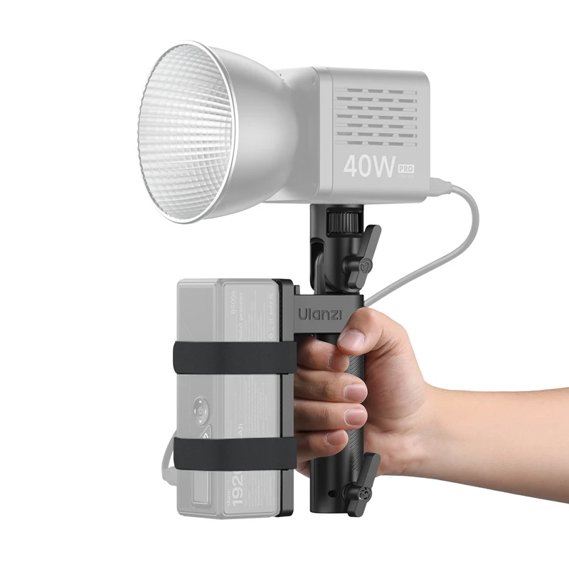 

Ulanzi LA06 Легкая ручка для крепления аккумулятора для 40 Вт Pro 120 Вт COB Led Light Максимальная нагрузка 4 кг