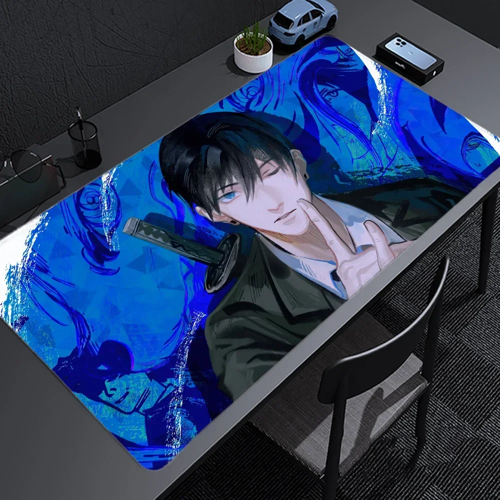 Chainsaw Man Hayakawa Aki Mousepad Large Gaming Mouse Pad LockEdge Thickened Computer Keyboard Table Desk Mat