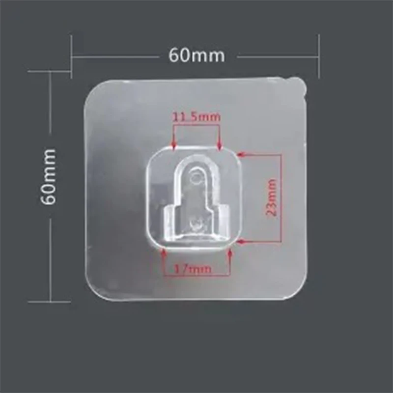 Multifunction Snap Button Waterproof Hooks Transparent Strip for Wall Mounted Specific Model Toilet Brush