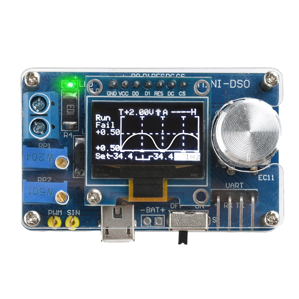 DIY Mini Digitale Oscilloscoop Elektronische Kit STC8K8A MCU Met 0.96 Inch OLED DIY Soldeerproject Praktijk Soldeer Montage