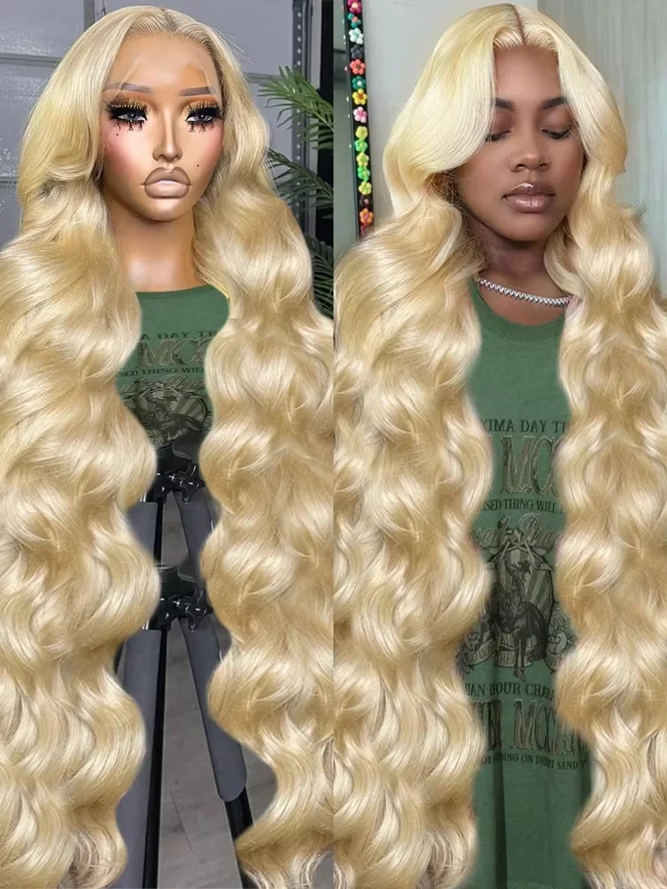 

613 Body Wave 52 Inch Transparent HD 13x6 Lace Frontal Wig Honey Blonde 13x4 Human Hair Lace Front Wig Colored Wigs For Women