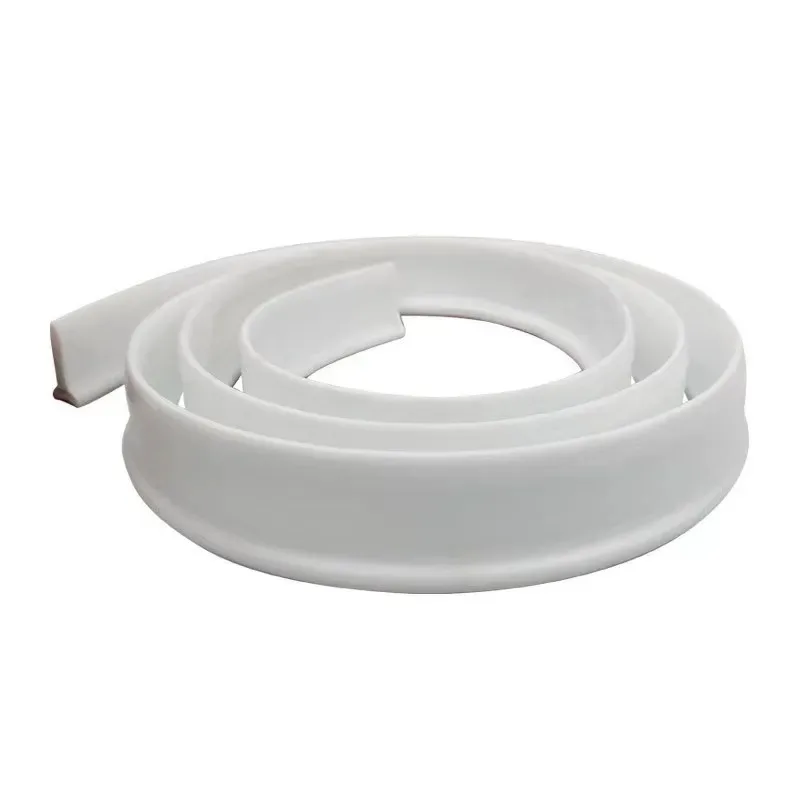 50mm Height Bendable Silicone Water Stopper Barrier Strip, Non‑Slip Dry‑Wet Separation Bathroom Sink Anti‑Splash Water Guard