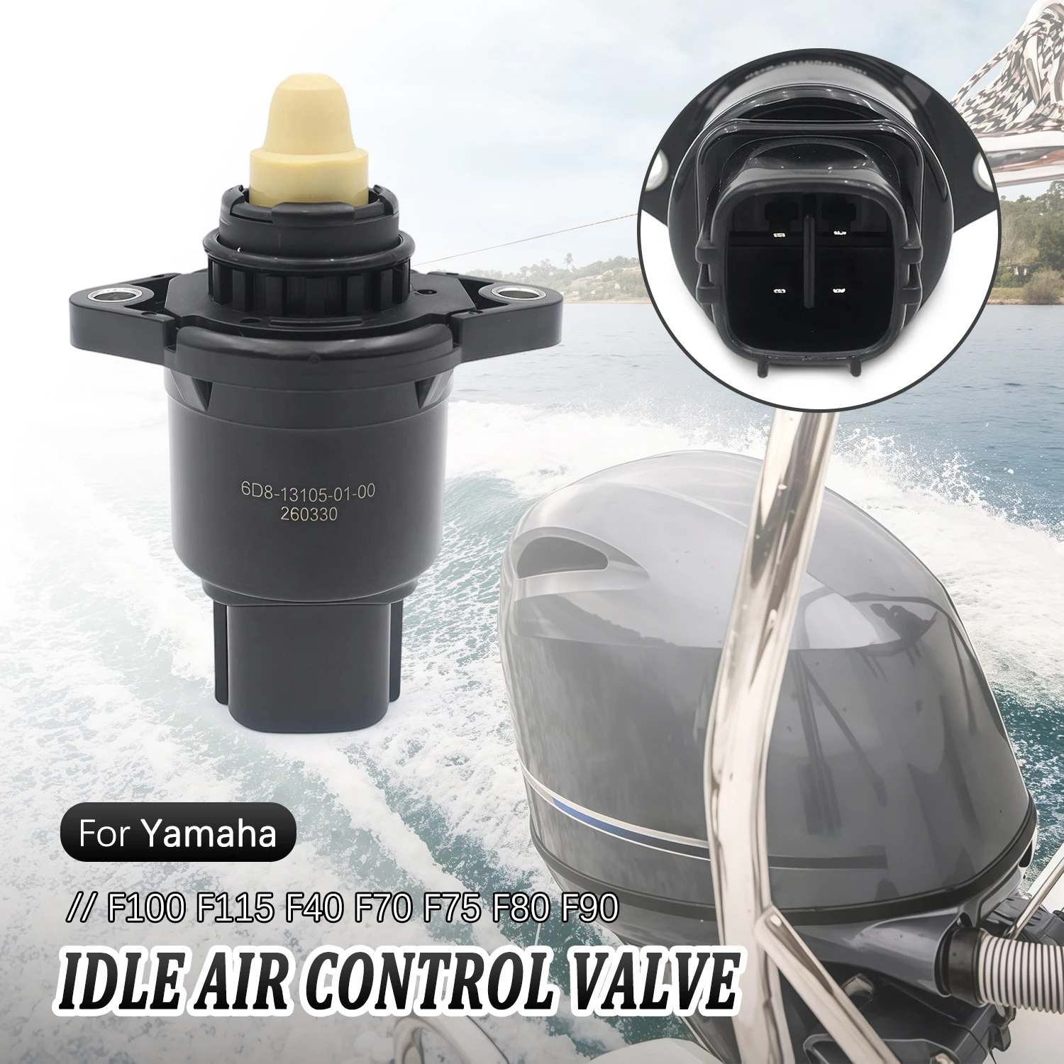 

Idle Speed Control Valve Accessories For Japanese Car Yamaha F8 F90 F100 F115 F40 F70 F75 6C5-13713-00-00 6C5137130000