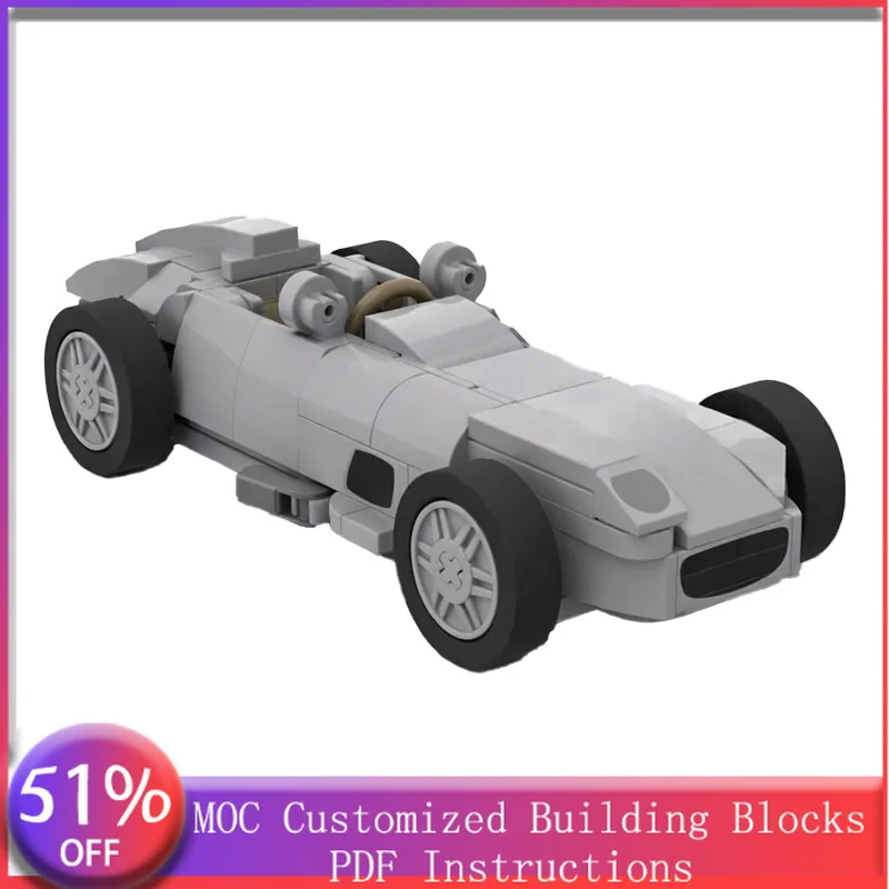 

Набор из 152 деталей: Конструктор Speed King Mercedes 196 MOC, модульный, креативный дизайн, развивающая игрушка для самостоятельной сборки, подарок на праздник