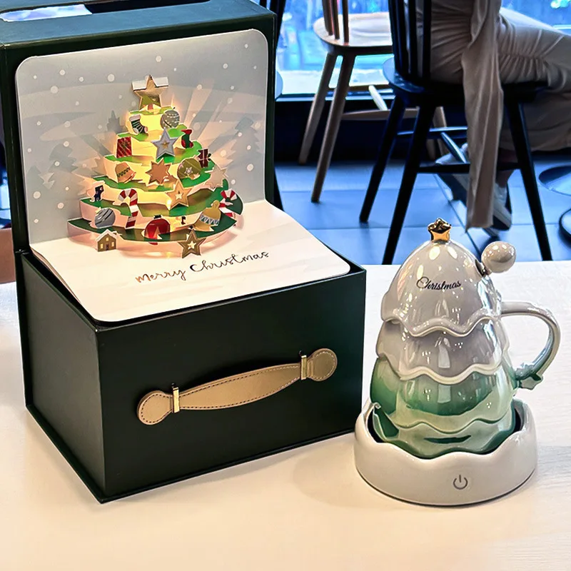 Birthday gift for mother Qixi Festival Valentine's Day gift for girlfriend mug for girl wife practical Christmas tree cup