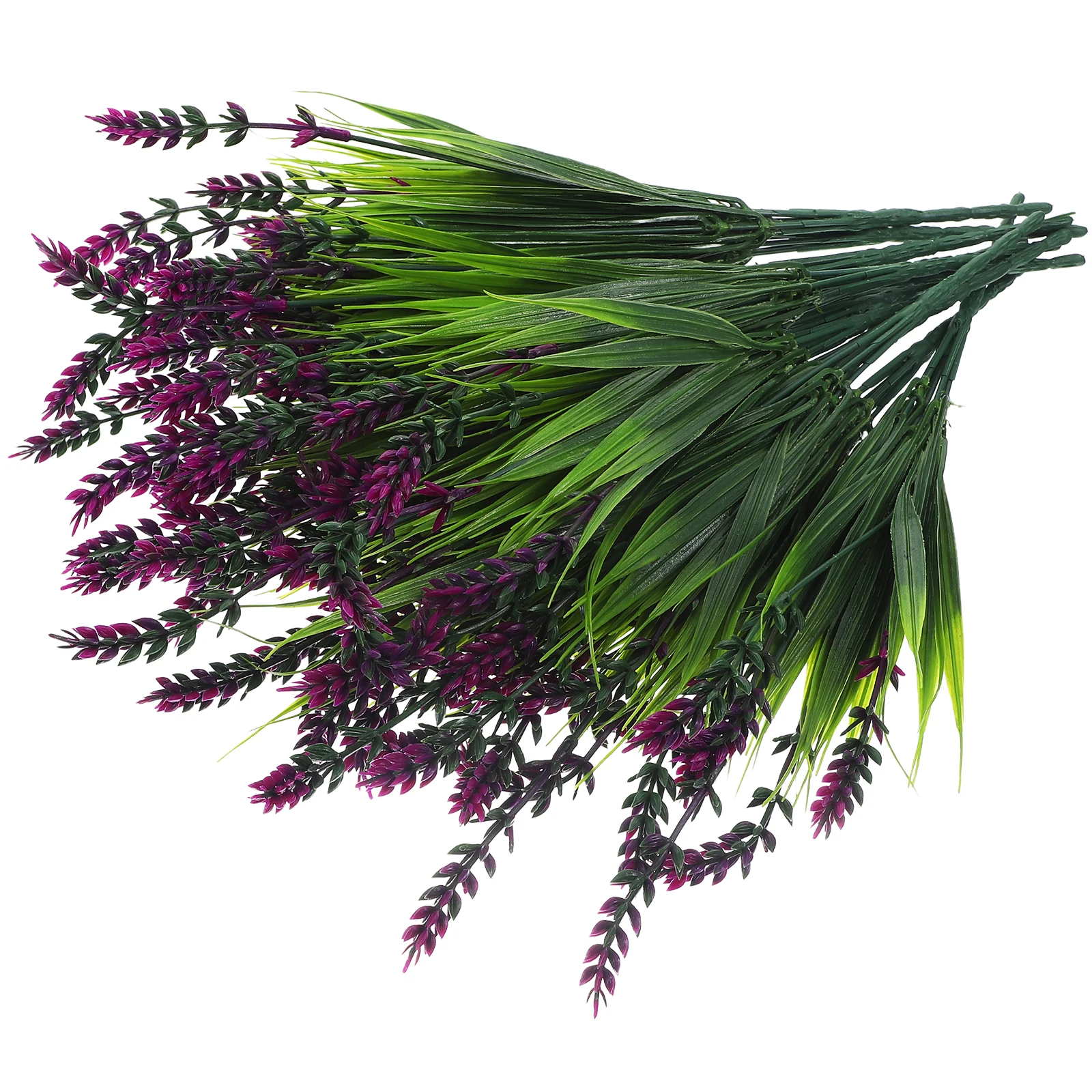 

12 Pcs Artificial Lavender Bunch Dried Flowers Fake Plants Wedding Decor Green Grass Home Decor Bouquet Year RoundPlant