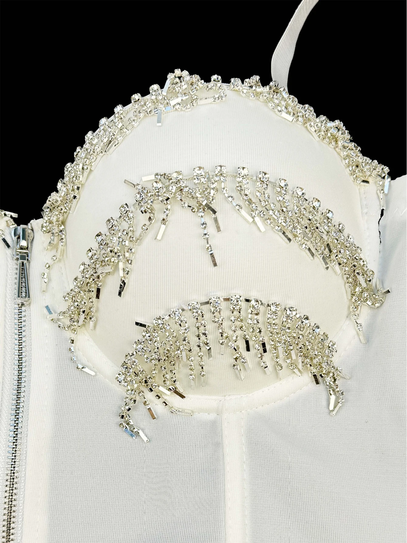 Sexy y2k clothes black rhinestone corset crop top women clothing summer punk halter club party tops woman 2025 halter tank top