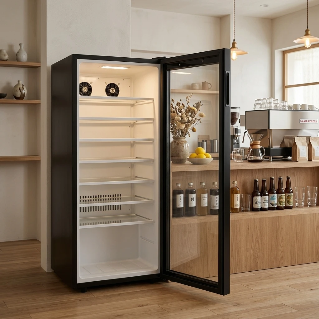 125L Mini Refrigerator for Beer Juice Soda Compressor Cooling Commercial Hotel Beverage Showcase