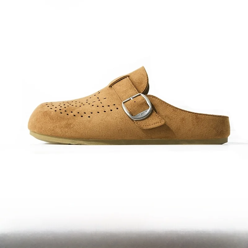 

Men's Slip-On Fashion Casual Shoes Breathable Faux Suede Vintage Style Flat Bottom round Toe Spring Season
