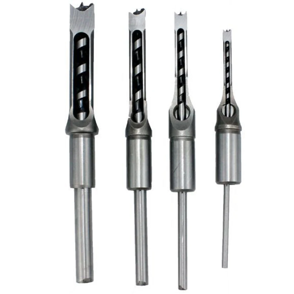 

4piece Portable Square Hole Drill Exquisite Craft And Impact-Resistant Wide Application Drill Bits