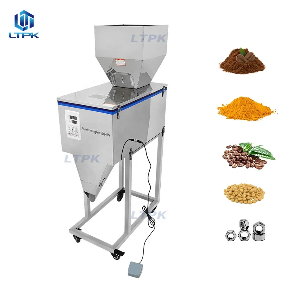 LT-W1200J Automatic quantitative weighing filling packing machine weigh filler for tea cereals nuts  hardware