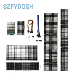 1 / 2 / 4 / 8-bit MAX7219 60×60 Dot Matrix Module Microcontroller LED Display Module For DIY KIT With Cable