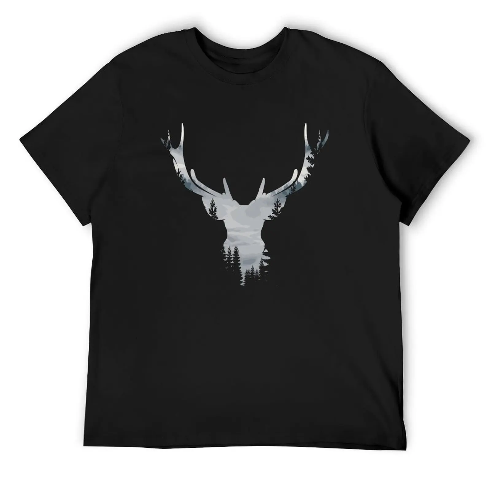 

Deer Winter Forest T-Shirt cotton graphic tees vintage clothes anime clothes mens designer t shirt