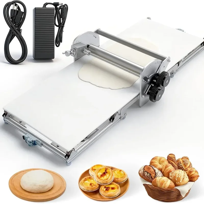Electric Dough Sheeter Household Pastry Machine Taiwan Style Noodle Roller Maker Kitchen Baking Tool for Home Use