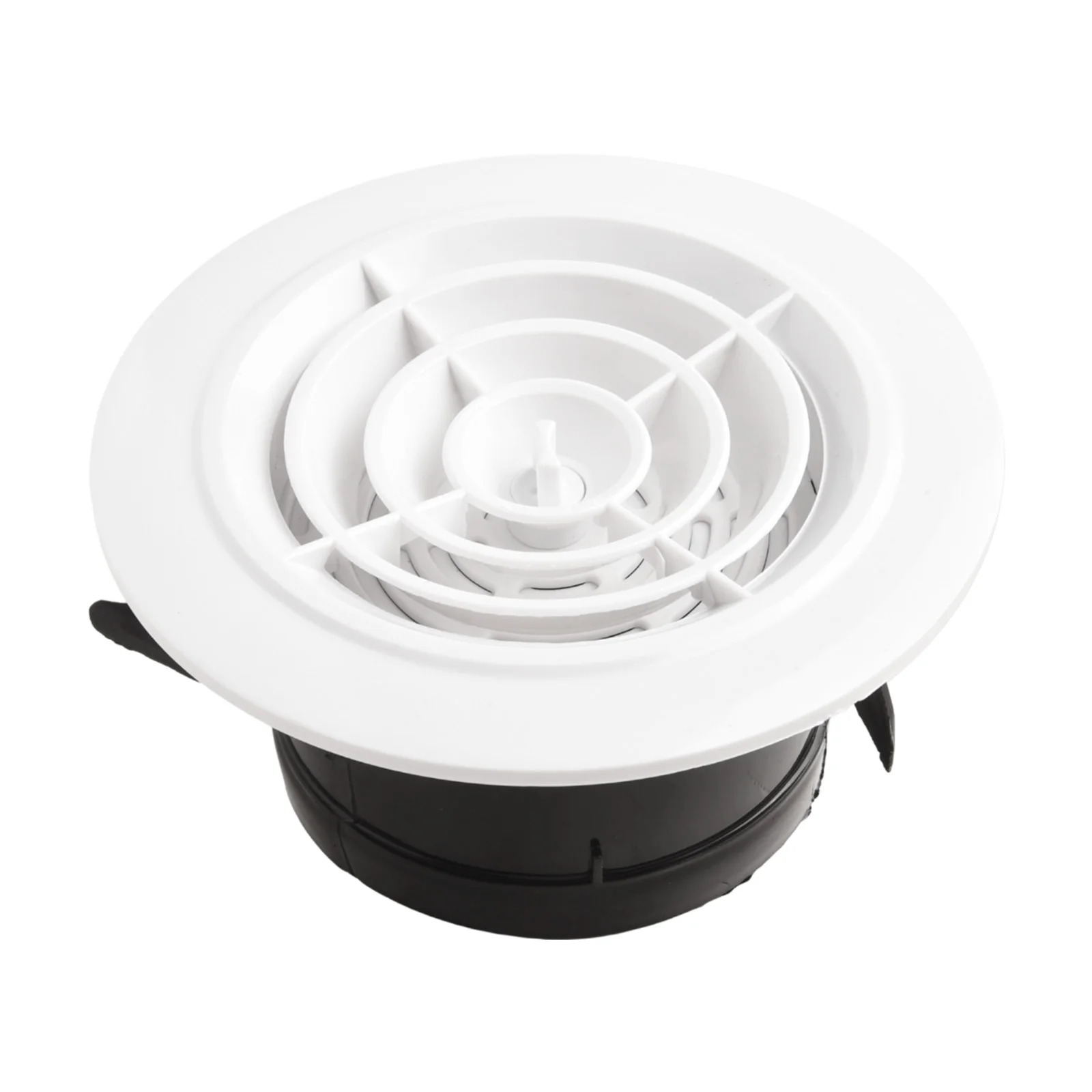 ABS Round Adjustable Vent Cover for Interior Wall Ventilation Systems Air Inlet and Outlet Grille for Duct Compatibility